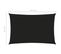 Voile De Parasol Tissu Oxford Rectangulaire 2,5x4,5 M Noir