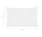 Voile De Parasol Tissu Oxford Rectangulaire 2x4,5 M Blanc