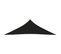 Voile De Parasol Tissu Oxford Triangulaire 3,5x3,5x4,9 M Noir