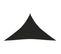 Voile D'ombrage 160 G/m² Noir 3,5x3,5x4,9 M Pehd