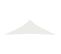 Voile D'ombrage 160 G/m² Blanc 3,5x3,5x4,9 M Pehd