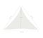 Voile D'ombrage 160 G/m² Blanc 4,5x4,5x4,5 M Pehd
