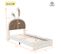 Lit Enfant En Forme De Lapin 90x200 Cm, Avec 1 Tiroir, Beige