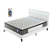 Ensemble Matelas ressorts ensachés + lit LED 120x190 cm, ép. 30cm accueil mémoire de forme