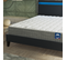 Ensemble Matelas ressorts ensachés + lit LED 140x190 cm ep. 25cm accueil mémoire de forme