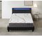 Ensemble Matelas Ressorts Ensachés + Lit Eclairage LED 140x190 Cm-epaisseur 25cm Accueil Moussehd