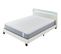 Ensemble Matelas Mousse + Lit Avec Tête De Lit 140x190 Cm Epaisseur 28cm Souple Accueil Latex Nature