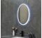 Miroir De Salle De Bain Led 50x70cm Ovale À Luminosité Variable Et Interrupteur Tactile