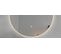 Miroir De Salle De Bain LED à Luminosité Variable 60cm Rond Avec Cadre En Aluminium Doré