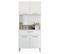 Buffet De Cuisine 4 Portes 1 Tiroir Blanc 3 Niches L 80 H 180 P 36.3 Cm