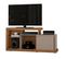 Meuble Tv Bar 160 Cm Chêne Et Taupe 8 Niches 1 Porte