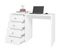 Bureau Blanc 4 Tiroirs 120 Cm Office