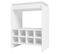 Console - Meuble Bar Blanc Rangement 8 Bouteilles Float