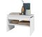 Table Basse Rectangle 2 Niches Blanche 54 Cm