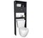 Armoire Wc 2 Portes Noire 175 Cm