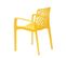 Chaise Design Jaune Avec Accoudoirs Dentelle