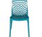 Chaise Design Bleu Turquoise Dentelle