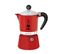 Cafetière italienne 3 Tasses Rainbow Rouge