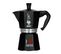 Cafetière Italienne Moka Express I Love Coffee 6 Tasses Noire