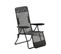 Chaise Longue De Plage Et Jardin Pliable Avec Accoudoirs Acier Lazio