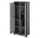 Armoire De Rangement Polyvalente Titan Noir Et Gris 182 Cm