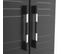 Armoire De Rangement Et Étagères Garage Xl Noir Et Argenté 188cm