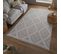 Tapis Moderne Exila En Coton Recyclé - Beige - 120x170 Cm