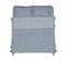 Parure De Lit Carl En Coton, Bleu - Drap De Lit 150x280 Cm, Drap Housse 90x195