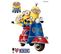 Stickers Geant Bob Kevin Stuart Sur Vespa Les Minions