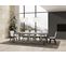 Table Extensible 90x90/246 Cm Ghibli Ciment Cadre Anthracite