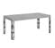 Table Extensible 90x180/284 Cm Ghibli Ciment Cadre Anthracite