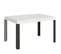 Table Extensible 90x130/234 Cm Linea Frêne Blanc Cadre Anthracite