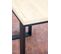 Table Extensible 90x90/180 Cm Tecnolibra Chêne Nature Cadre Anthracite