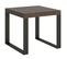 Table Extensible 90x90/246 Cm Tecno Noyer Cadre Anthracite