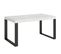 Table Extensible 90x160/264 Cm Tecno Frêne Blanc Cadre Anthracite