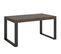 Table Extensible 90x160/264 Cm Tecno Noyer Cadre Anthracite