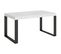 Table Extensible 90x160/420 Cm Tecno Frêne Blanc Cadre Anthracite