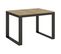 Table Extensible 90x120/224 Cm Tecno Evolution Chêne Nature Cadre Anthracite