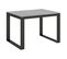 Table Extensible 90x120/224 Cm Tecno Evolution Ciment Cadre Anthracite