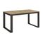 Table Extensible 90x160/420 Cm Tecno Evolution Chêne Nature Cadre Anthracite