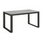 Table Extensible 90x160/420 Cm Tecno Evolution Ciment Cadre Anthracite