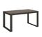 Table Extensible 90x160/420 Cm Tecno Evolution Noyer Cadre Anthracite