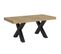 Table Extensible 90x180/284 Cm Traffic Chêne Nature Cadre Anthracite