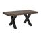 Table Extensible 90x180/284 Cm Traffic Noyer Cadre Anthracite