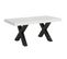 Table Extensible 90x180/440 Cm Traffic Frêne Blanc Cadre Anthracite