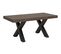 Table Extensible 90x180/440 Cm Traffic Noyer Cadre Anthracite