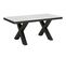 Table Extensible 90x180/440 Cm Traffic Evolution Frêne Blanc Cadre Anthracite