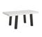 Table Extensible 90x180/284 Cm Bridge Frêne Blanc Cadre Anthracite