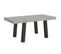 Table Extensible 90x180/440 Cm Bridge Ciment Cadre Anthracite