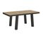 Table Extensible 90x180/284 Cm Bridge Evolution Chêne Nature Cadre Anthracite